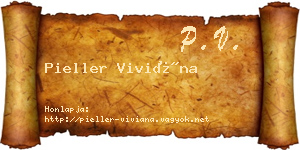 Pieller Viviána névjegykártya